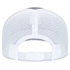 Pacific Headwear Heather Grey/White/Heather GreyContrast Stitch Trucker Pacflex Snapback Cap