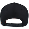 Pacific Headwear Black/Orange Coolcore Sideline Snapback Cap