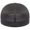 Pacific Headwear Heather Grey/Light Charcoal/Moss Green Fusion Trucker Cap