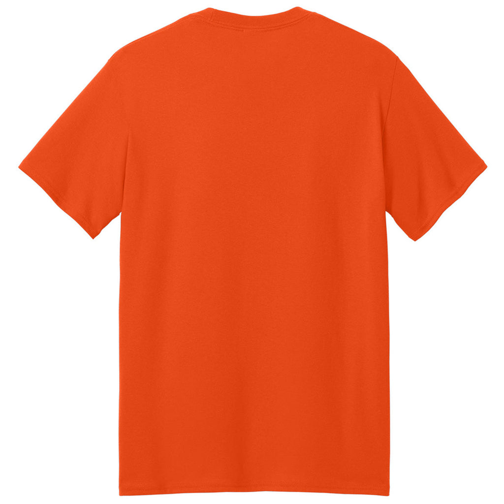 Port & Company Men's Orange Core Blend Recycled Tee