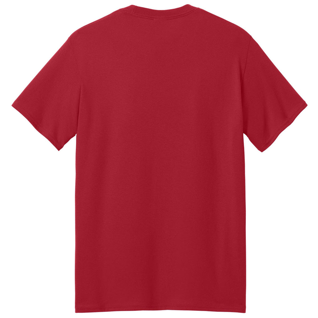 Port & Company Men's Red Core Blend Recycled Tee