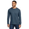 Port & Company Unisex Denim Blue Beach Wash Garment-Dyed Long Sleeve Tee