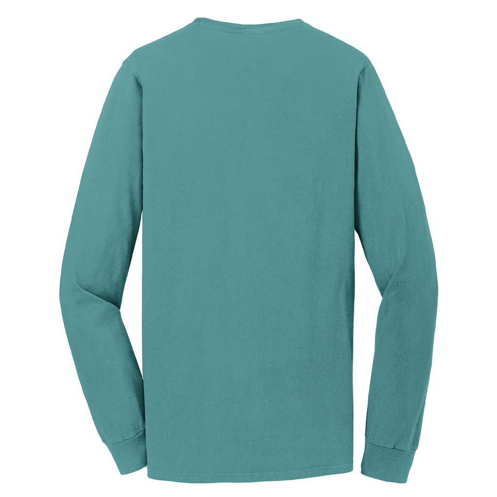 Port & Company Unisex Peacock Beach Wash Garment-Dyed Long Sleeve Tee