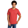 Port & Company Men's Bright Red Heather Tri-Blend Tee