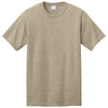 Port & Company Unisex Desert Tan Heather CVC Tee
