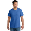 Port & Company Unisex Heather Royal CVC Tee