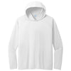 Port & Company Men's White Performance Pullover Hooded Tee