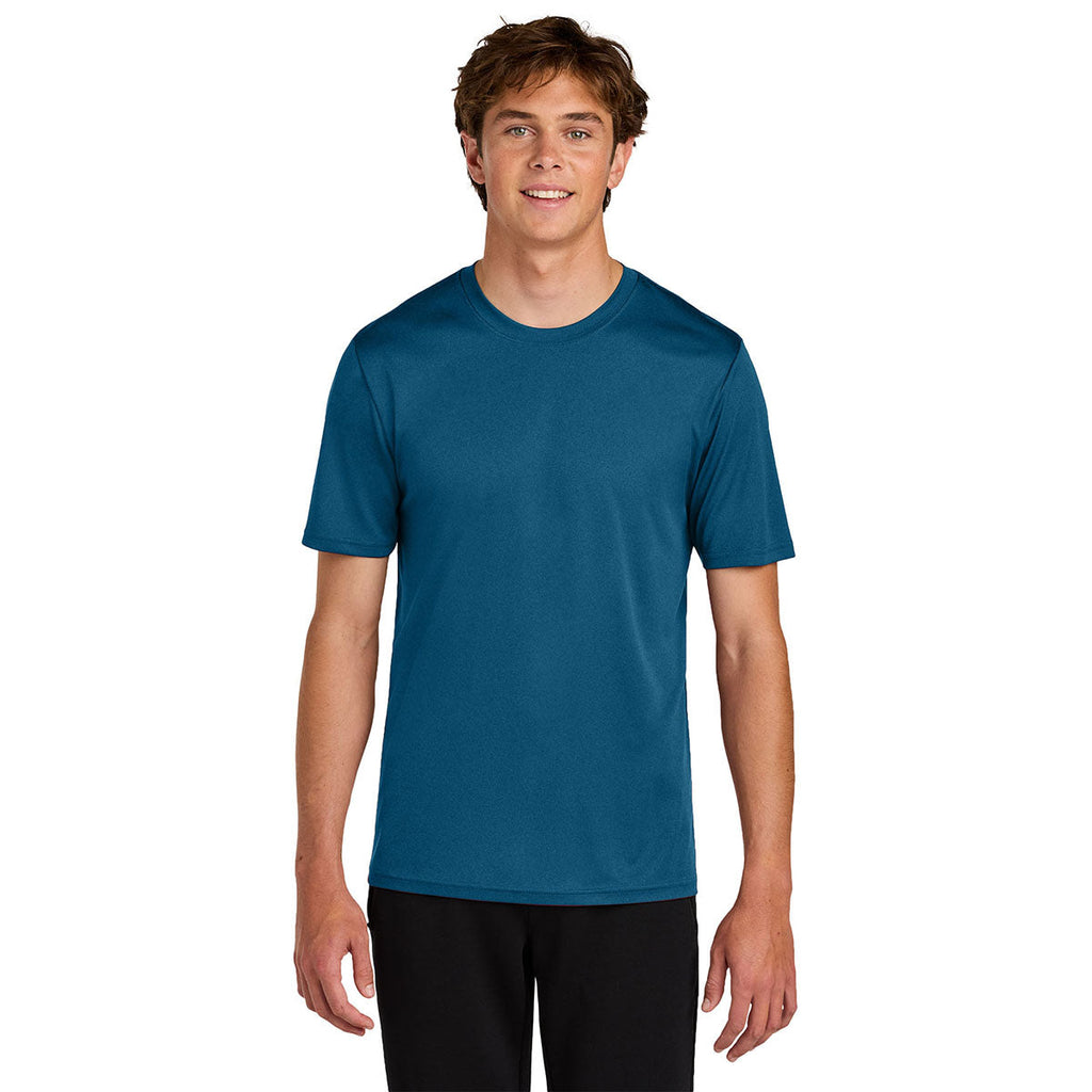 Port & Company Men's Vintage Sapphire Heather Performance Tee