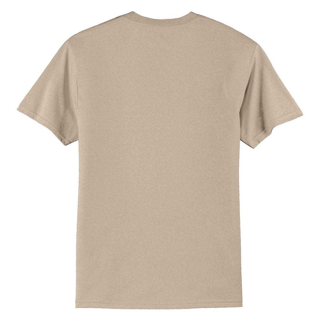 Port & Company Men's Desert Sand Tall Core Blend Tee