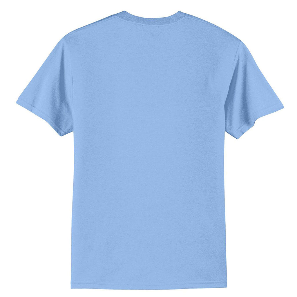 Port & Company Men's Light Blue Tall Core Blend Tee