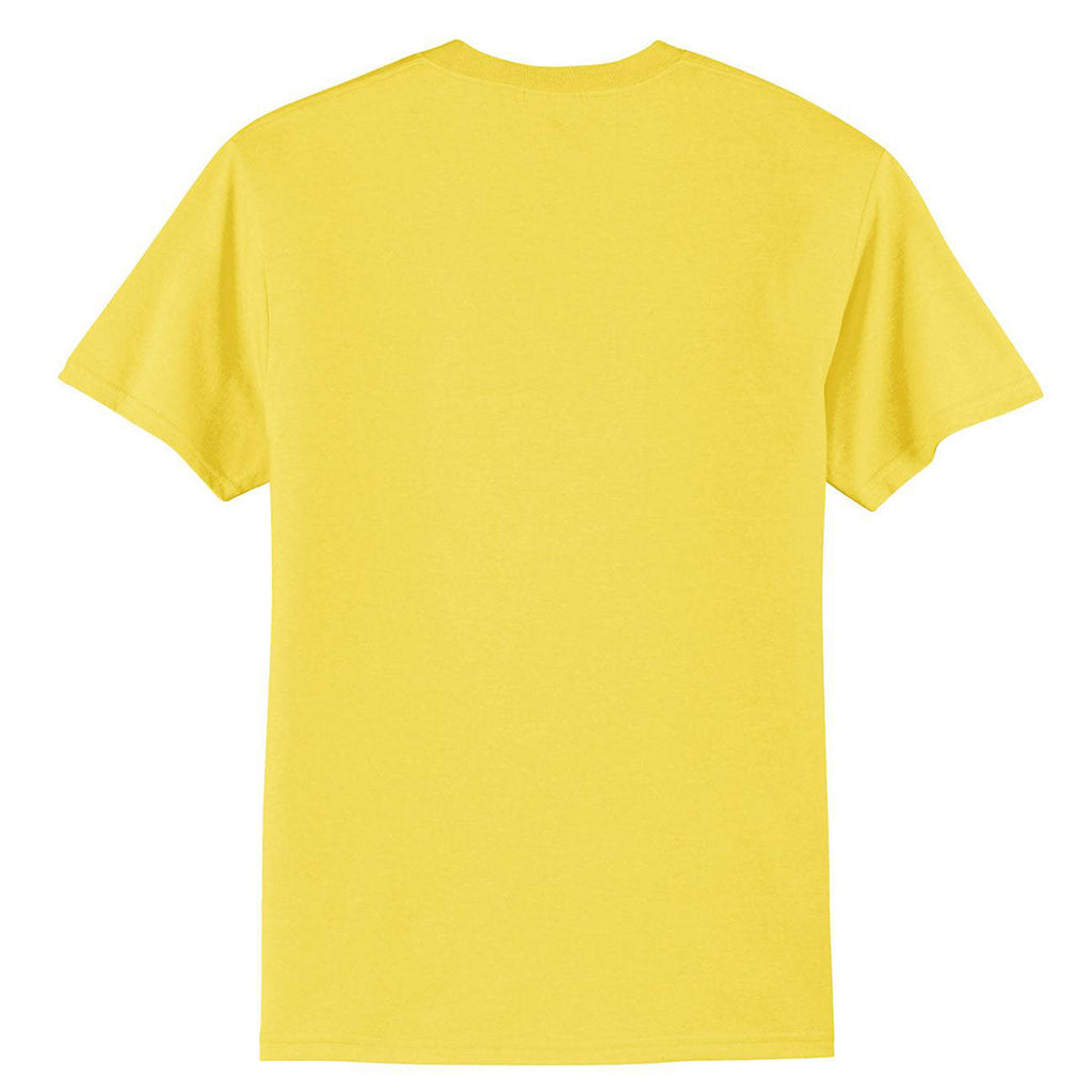 Port & Company Men's Yellow Tall Core Blend Tee