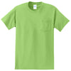 Port & Company Men's Lime Essential Pocket Tee
