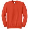 Port & Company Men's Orange Core Fleece Crewneck Sweatshirt