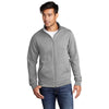 Port & Company Men's Athletic Heather Core Fleece Cadet Full-Zip Sweatshirt