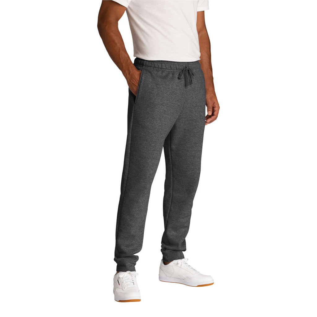 Port & Company Men's Dark Heather Grey Core Fleece Jogger