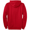 Port & Company Men's Red Essential Fleece Full-Zip Hooded Sweatshirt