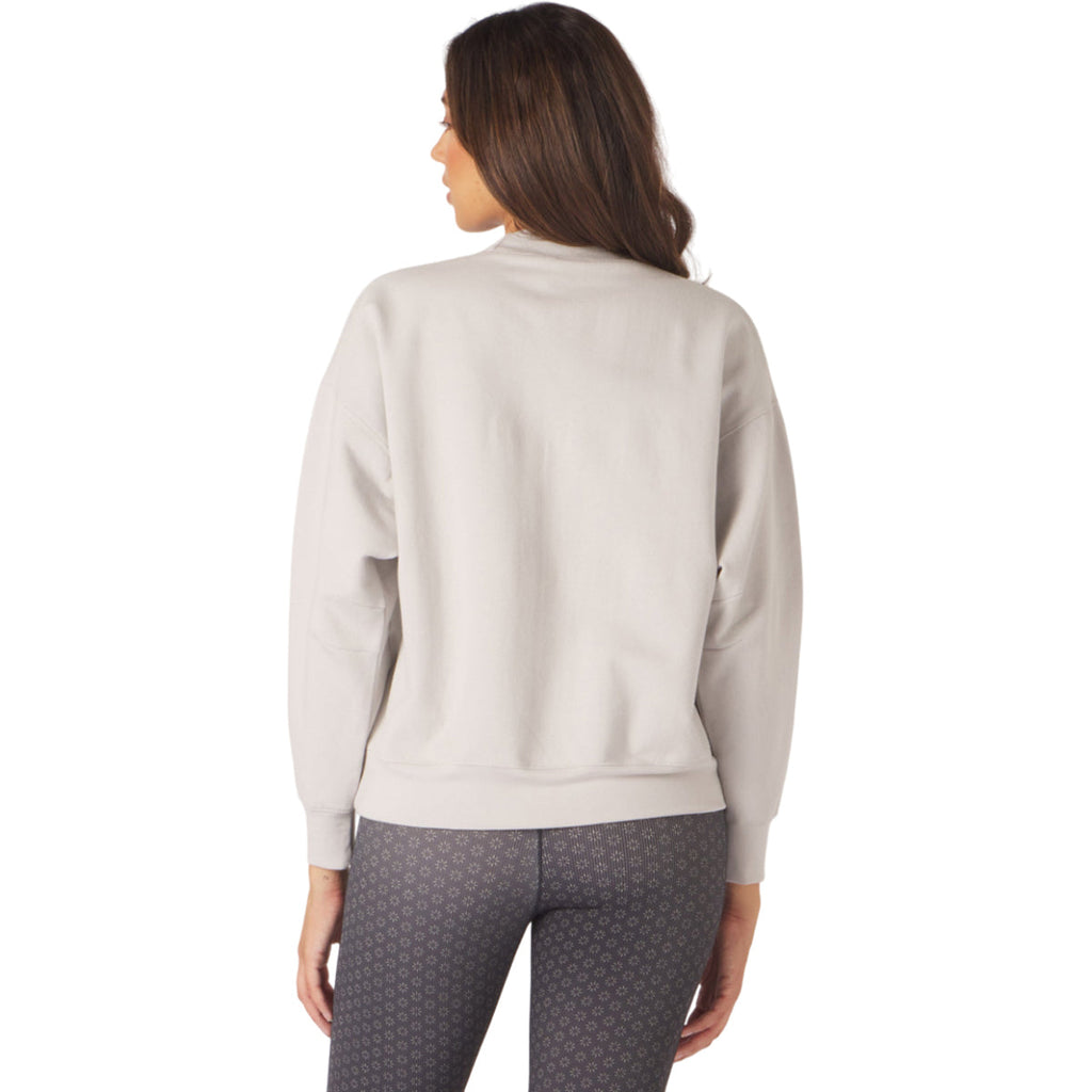 Glyder Women's Ash Grey Vintage Oversized Crew