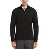 Perry Ellis Men's Black Heather 1/4 Zip Pullover