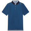 UNRL Men's Cavern Blue Pinpoint Polo