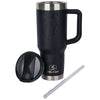 Pelican Porter Black 40 oz. Topographical Recycled Double Wall Stainless Steel Travel Tumbler