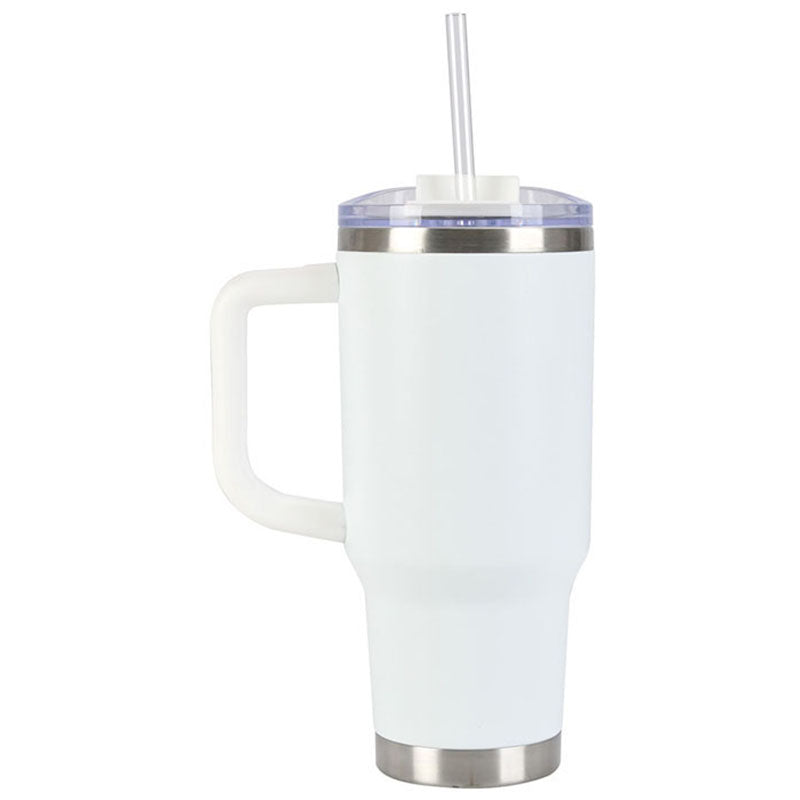Pelican Porter White 30 oz. Recycled Double Wall Stainless Steel Travel Tumbler
