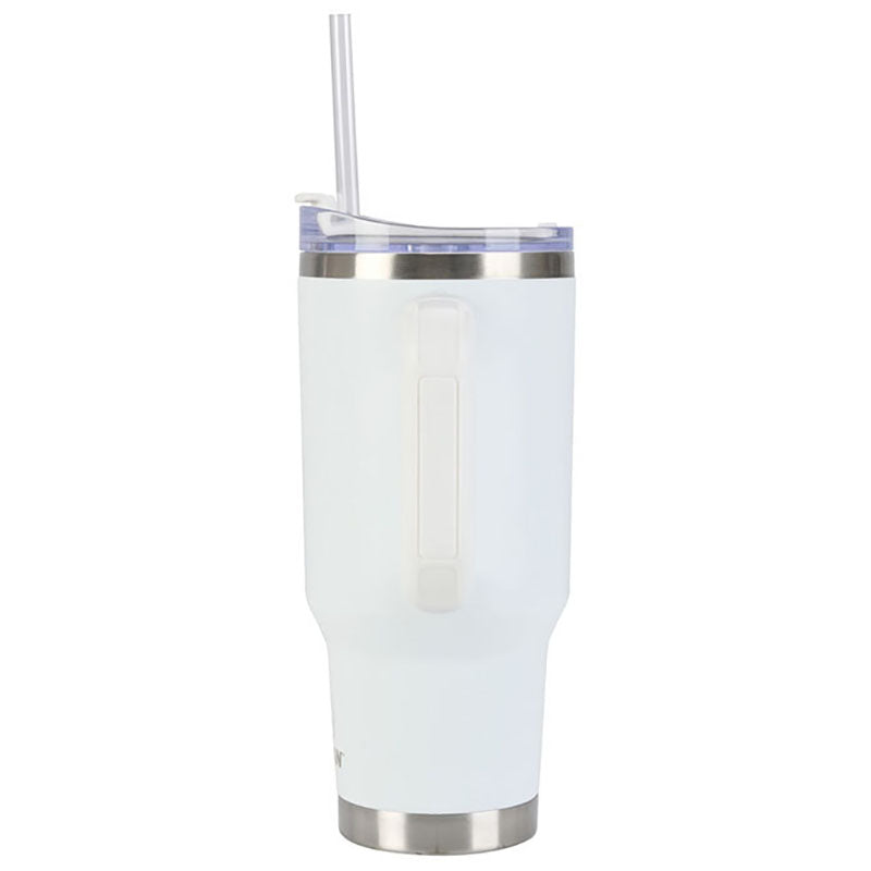 Pelican Porter White 30 oz. Recycled Double Wall Stainless Steel Travel Tumbler