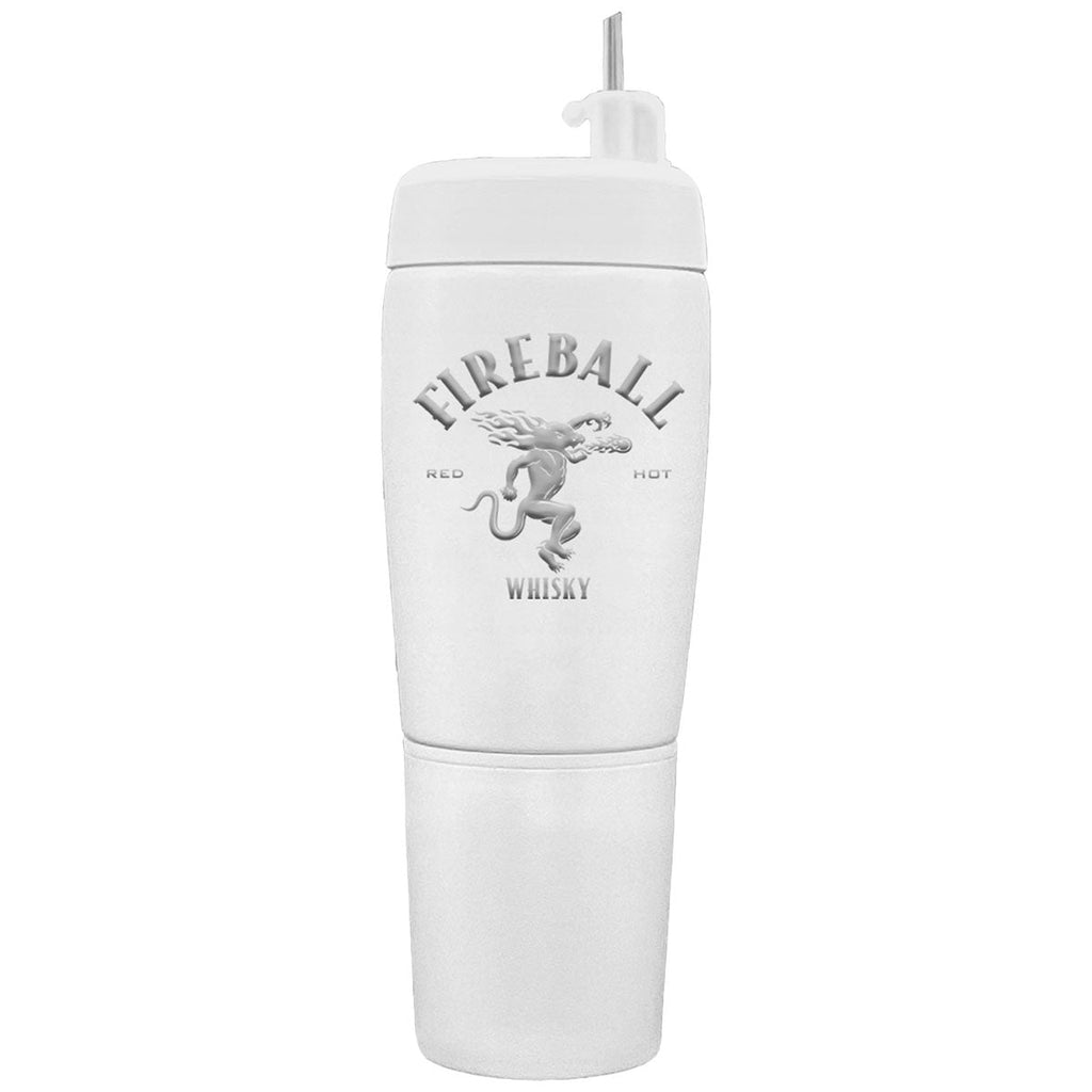 Pourcaddy White Pour Caddy Stainless Steel Flask Set