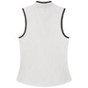 UNRL Women's White-Beige Performa Sleeveless Polo