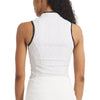 UNRL Women's White-Beige Performa Sleeveless Polo