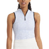 UNRL Women's Botanical Blue Performa Sleeveless Polo