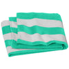 Port Authority Bright Seafoam Value Cabana Stripe Beach Towel