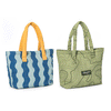 Pop Promos White Large Quilted Puffy Tote
