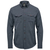Stormtech Men's Dark Denim Heather Azores Quick Dry Long Sleeve Shirt