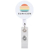 Beacon White Id Buddy Round Retractable Swivel Badge Reel