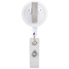 Beacon White Id Buddy Round Retractable Swivel Badge Reel