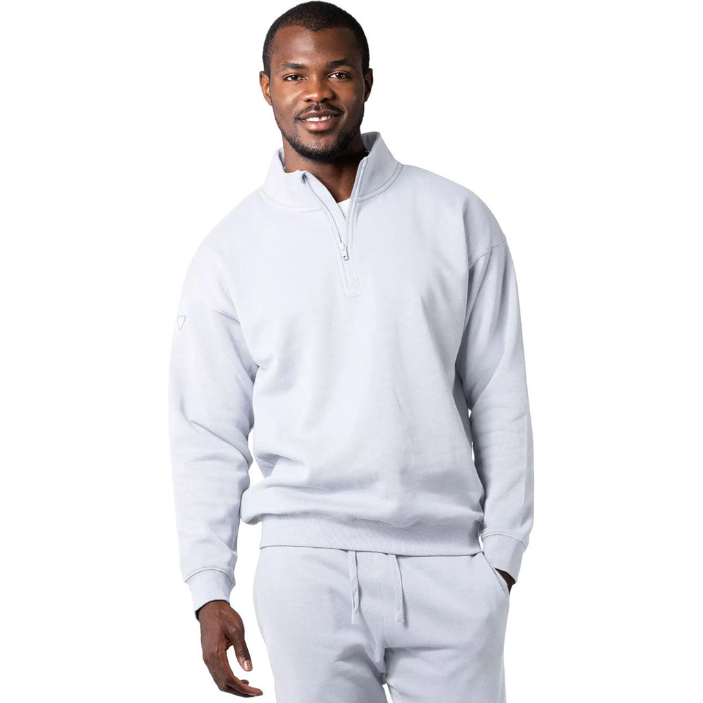 Levelwear White Murray Mockneck Pullover