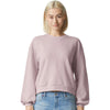 American Apparel Women's Blush ReFlex Fleece Crewneck Sweatshirt