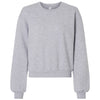 American Apparel Women's Heather Grey ReFlex Fleece Crewneck Sweatshirt