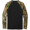 Russell Outdoors Men's Black/ Realtree Edge Realtree Colorblock Performance Long Sleeve Tee