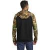 Russell Outdoors Men's Black/ Realtree Edge Realtree Performance Colorblock Full Zip Hoodie