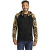Russell Outdoors Men's Black/ Realtree Edge Realtree Performance Colorblock Full Zip Hoodie