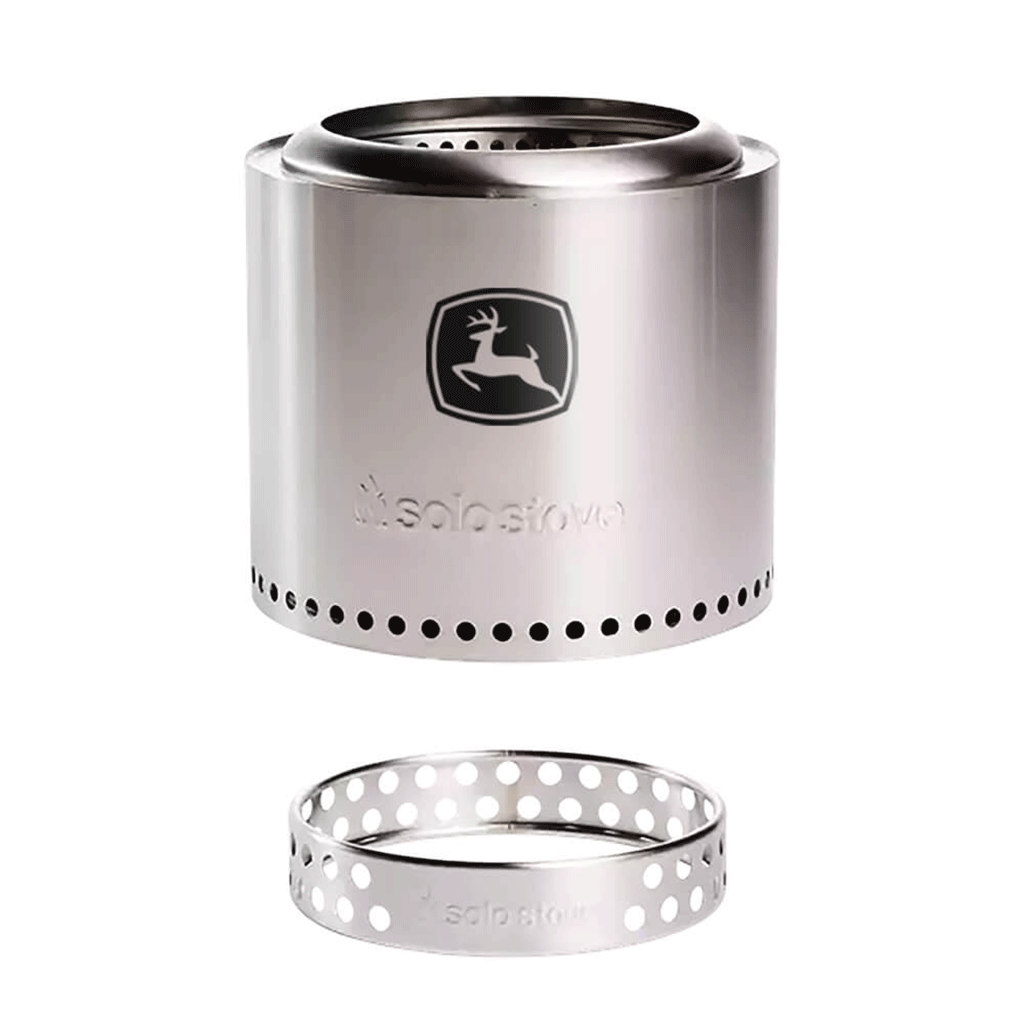 Solo Stove Stainless Steel Ranger 2.0+ Stand Portable Smokeless Fire Pit