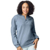 Gildan Unisex Stone Blue Midweight 1/4 Zip Sweatshirt