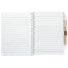 Bullet Natural 5'' x 7'' FSC Mix Spiral Notebook with Pen