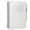 Bullet White Recycled Star Spiral Notebook with Pen