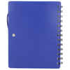 Bullet Purple Recycled Dual Pocket Spiral Notebook W/ Pen