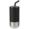 Bullet Black Lagom Insulated 16oz Stainless Steel Tumbler with Straw