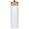 Bullet White Billy 26oz Eco-Friendly Aluminum Bottle With FSC Bamboo Lid