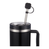 Bullet Black Silicone Straw Cap