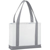 Bullet White with Grey Large Tote